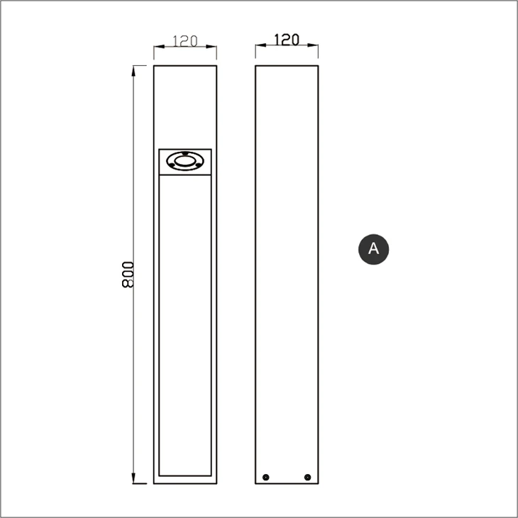 Modern Dark Grey Anti Corrosion Design Adjustable Lightness